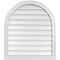 Ekena Millwork Round Top Surface Mount PVC Gable Vent w/ 2"W x 2"P Brickmould Sill Frame, 28"W x 32"H GVPRT28X3203SN - alternate 1